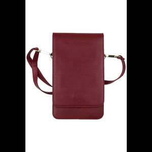 Gear Beast RFID Crossbody Phone Holder with Detachable Strap Burgundy
